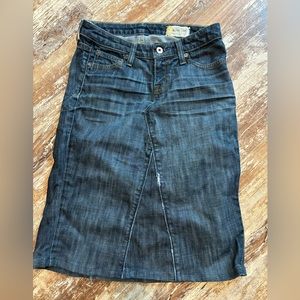 Gap upcycled denim skirt